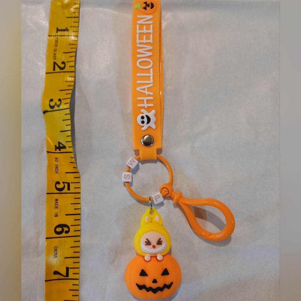 Halloween Monster and Pumpkin Keychain/ Bagcharm